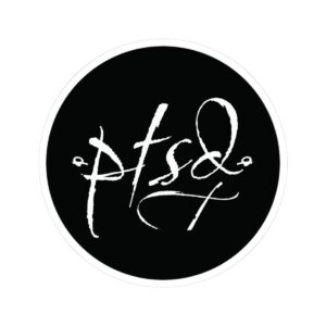 PTSD Logo Round Sticker