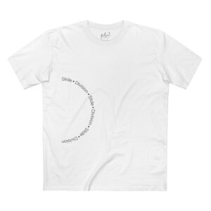 Slide Division Minimal Circle Text Tee